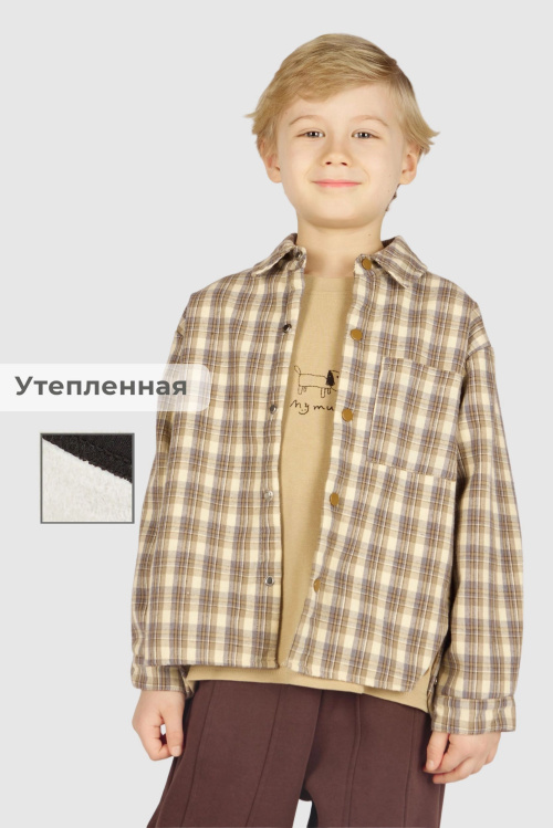 Куртка B-JCK36406 Miasin (бежевый в клетку, 100-140)