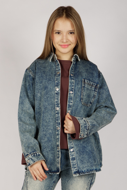 Блузка G-SH26475 Miasin (джинс. синий, 134-164)