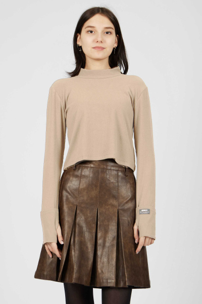 Лонгслив (Бежевый, 164)