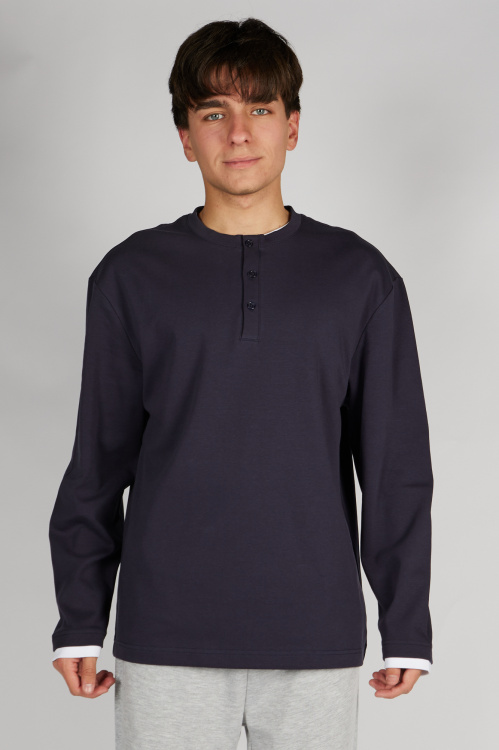 Лонгслив B-SW36342 Miasin (Синий, 140-170 (6 шт.))