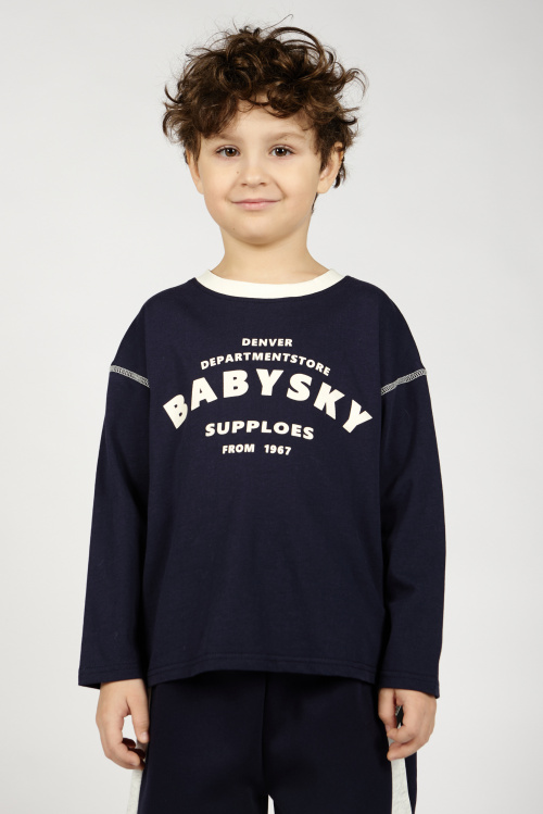 Лонгслив B-SW36409 Miasin (Синий, 100-140)