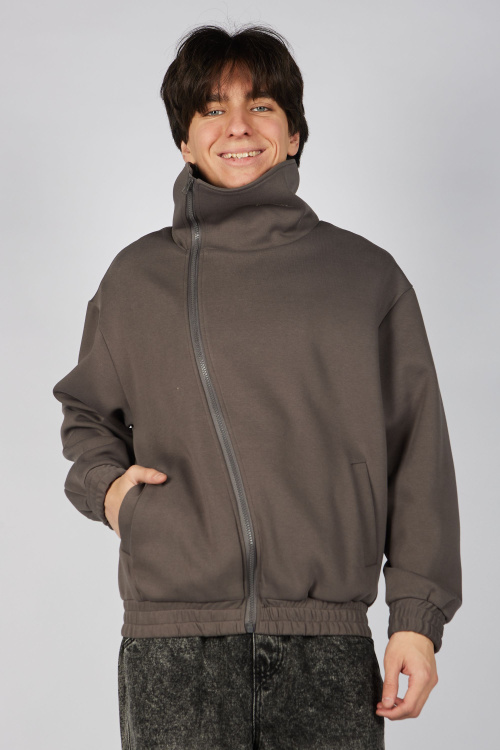 Толстовка на молнии B-HDZ35442 Miasin (коричневый, 152)