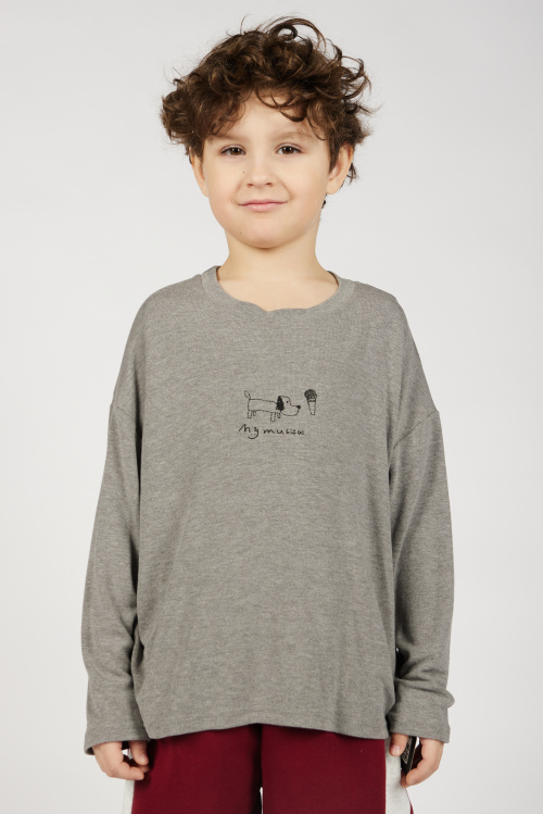 Лонгслив B-SW36408 Miasin (темно-серый, 100-140)