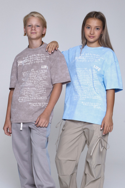 Футболка B-TS35168 (Голубой, 140)