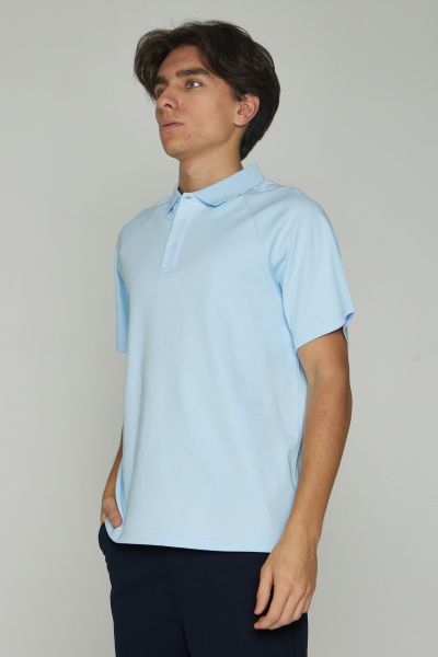 Поло B-PL35251 (Голубой, 140)
