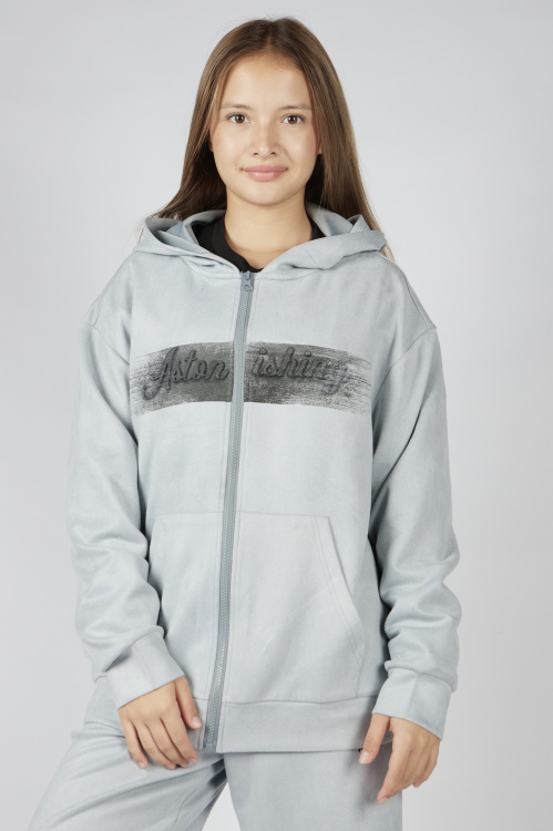 Толстовка на молнии G-HDZ26019 Miasin (Серый, 134)