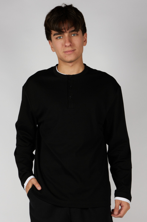 Лонгслив B-SW36342 Miasin (Черный, 140-170 (6 шт.))
