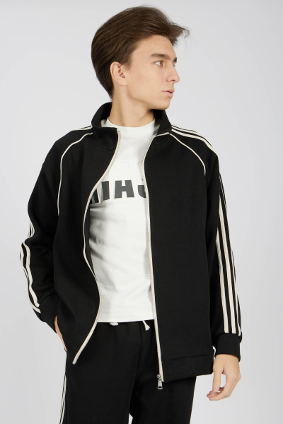 Толстовканамолнии B-HDZ34472A (Черный, 170)