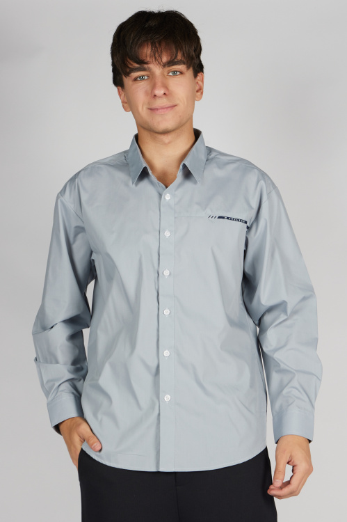 Рубашка B-SH36235 Miasin (светло-серый, 122-134 (3 шт.))
