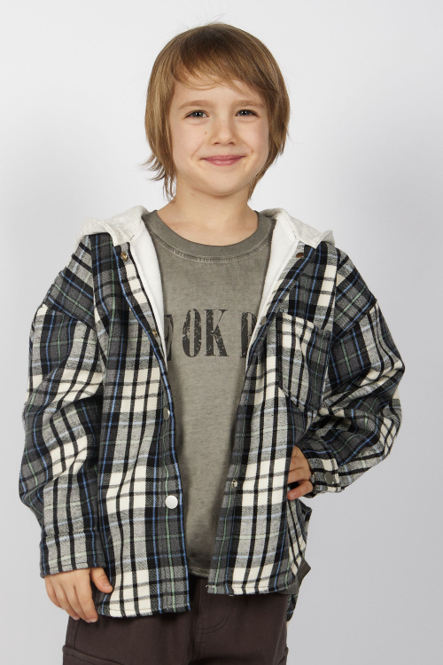 Рубашка B-JCK35495 Miasin (Черно-белый, 116)