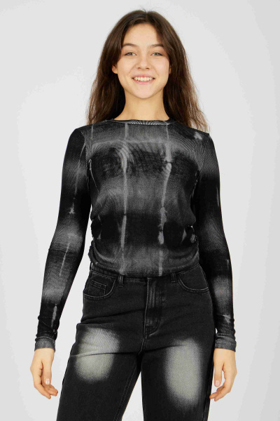 Лонгслив (Черный, 152)