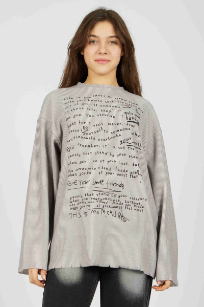 Лонгслив (Серый, 164)