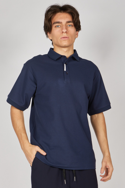 Поло B-PL34439S-25 (Синий, 134)
