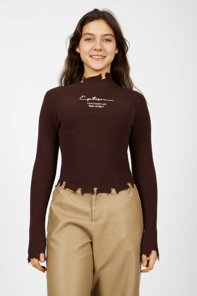 Лонгслив (Коричневый, 140)