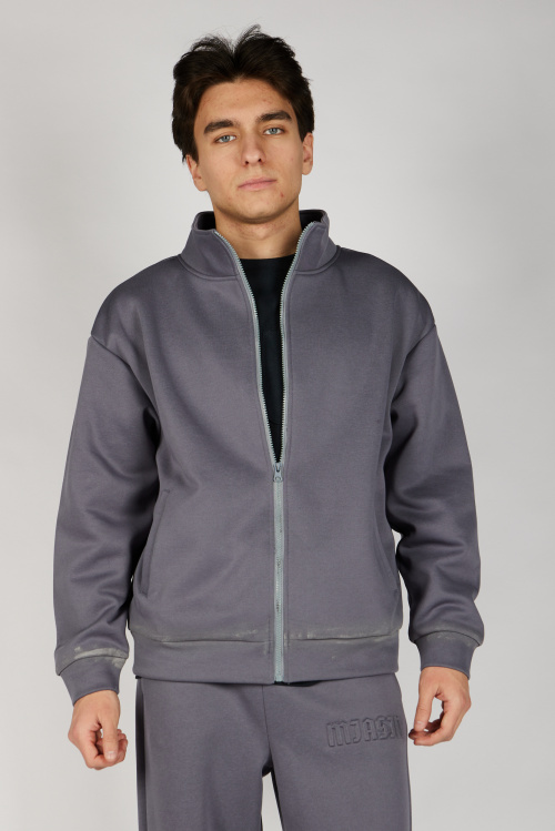 Толстовка на молнии B-HDZ36456 Miasin (темно-серый, 140-170)
