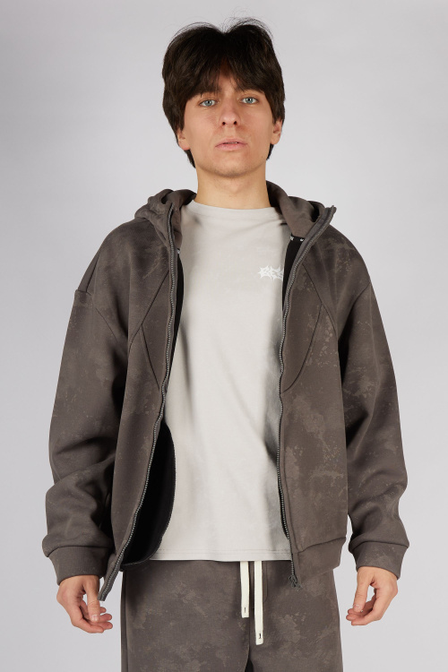 Толстовка на молнии B-HDZ35433 Miasin (коричневый, 146)