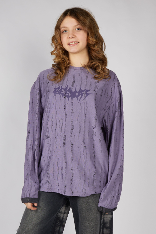 Лонгслив B-SW35445 Miasin (грязный сиреневый, 140)