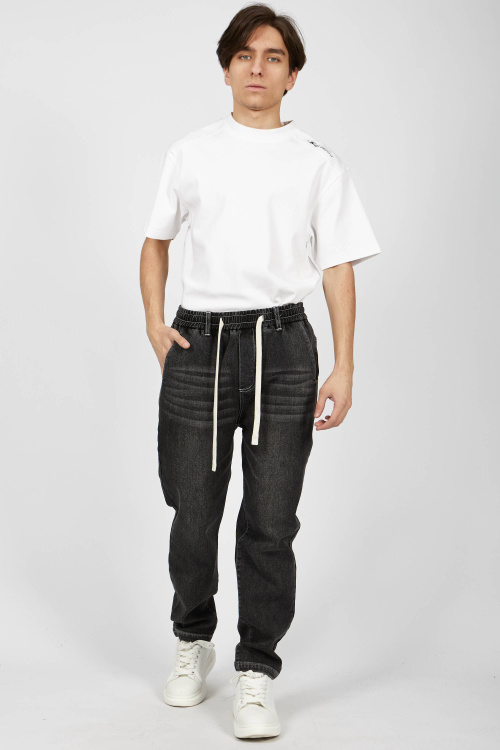 брюки (джинсы) B-JN34667 (Черный, 146)