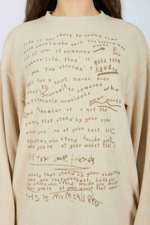 Лонгслив (Бежевый, 140)