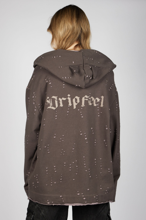 Толстовка на молнии B-HDZ35420 Miasin (коричневый, 140)