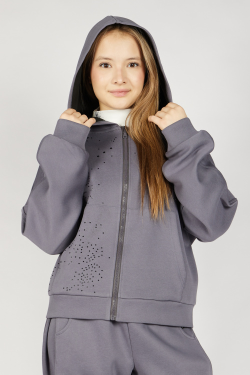 Толстовка на молнии G-HDZ26454 Miasin (темно-серый, 134-164)