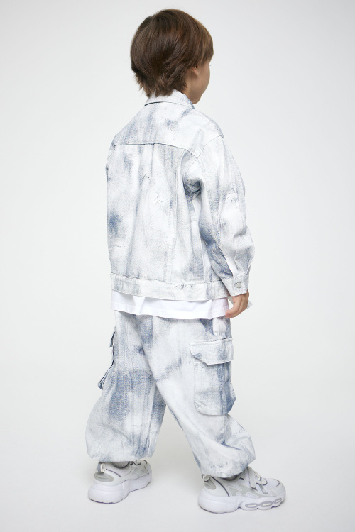 Куртка B-JCK35013 (СЕРО-СИНИЙ, 140)