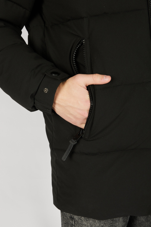 Пальто зимнее B-PLT36522 Miasin (Черный, 140-170)