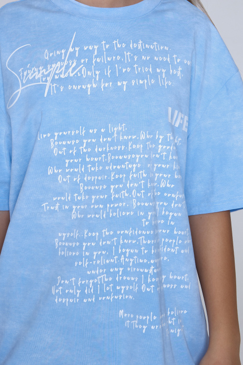 Футболка B-TS35168 (Голубой, 140)