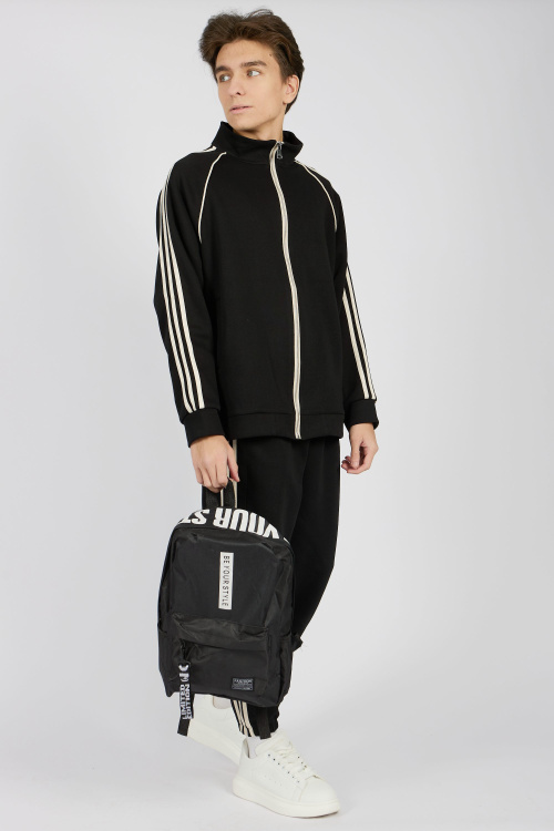 Толстовканамолнии B-HDZ34472A (Черный, 170)