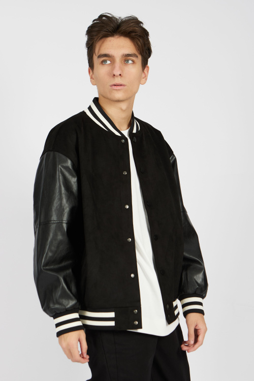 Бомбер B-JCK34478 (Черный, 158)