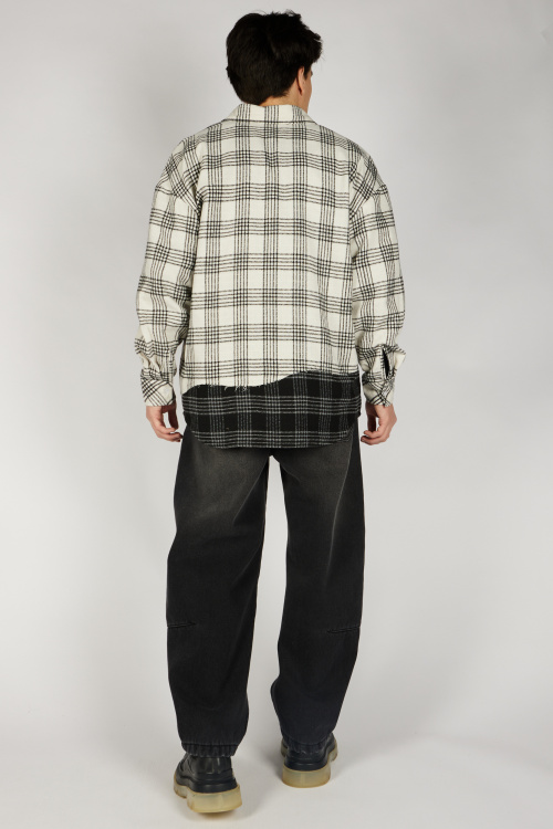 Рубашка B-SH36450 Miasin (белый-черно, 140-170)