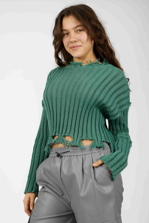 Свитшот G-SW24629 (Серо-зеленый, 140)