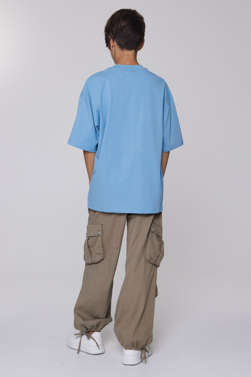 Футболка B-TS35053 (Джинсовый, 140)