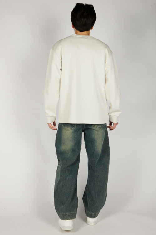 Джемпер B-SW36479 Miasin (бело-серый, 140-170)