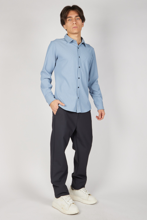 Рубашка B-SH35231 (Голубой, 176)