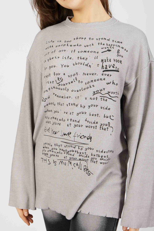 Лонгслив (Серый, 164)