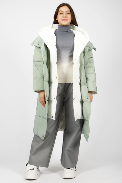 пальто G-PLT24600 (Серо-зеленый, 140)