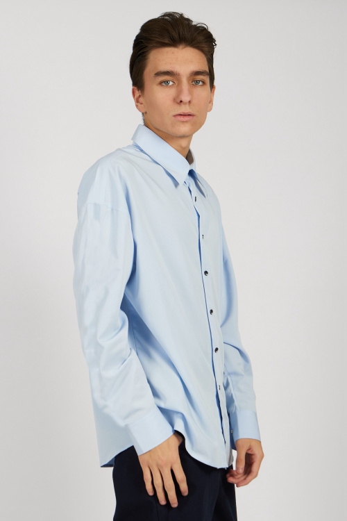Рубашка B-SH34420 (Голубой, 146)