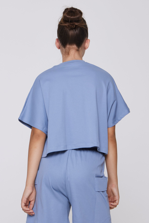 Футболка G-TS25063 (Джинсовый, 134)