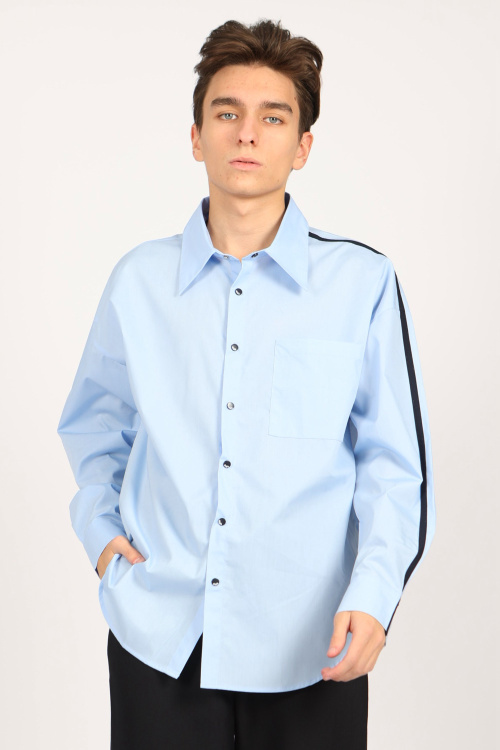 Рубашка B-SH34419 (Голубой, 158)