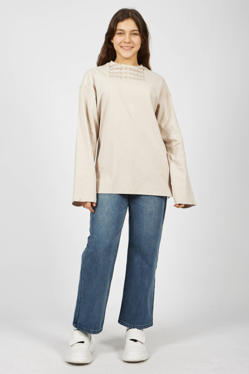 Джинсы (Джинсовый, 140)