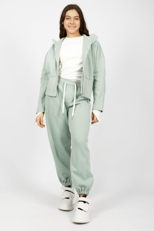 Брюки (Серо-зеленый, 158)