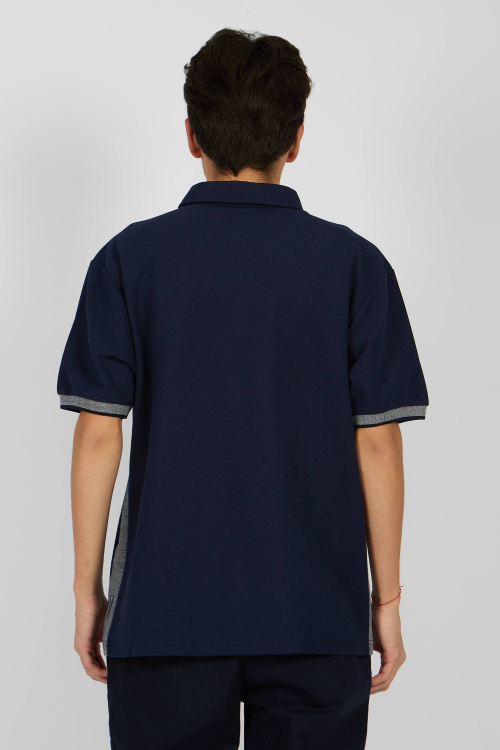 Поло B-PL34435 (Синий, 158)