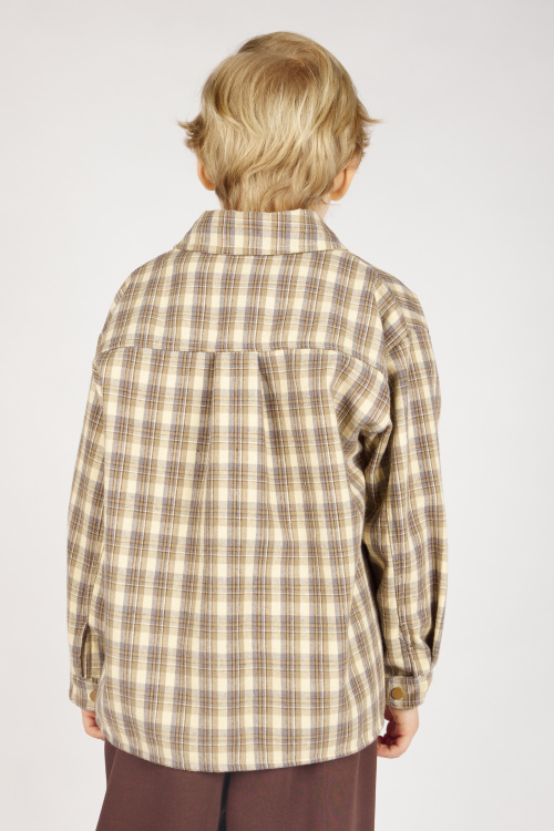 Куртка B-JCK36406 Miasin (бежевый в клетку, 100-140)