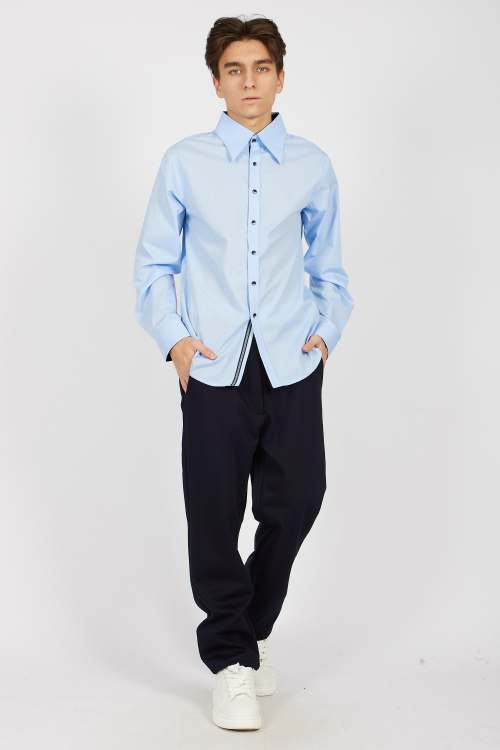 Рубашка B-SH34454 (Голубой, 122)