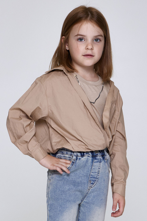 Рубашка G-SH25019 (коричневый, 128)