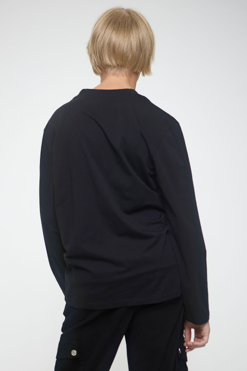 Лонгслив B-SW35119 (черный, 140)
