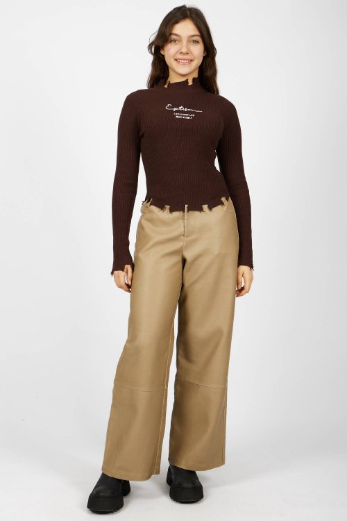 Лонгслив (Коричневый, 140)