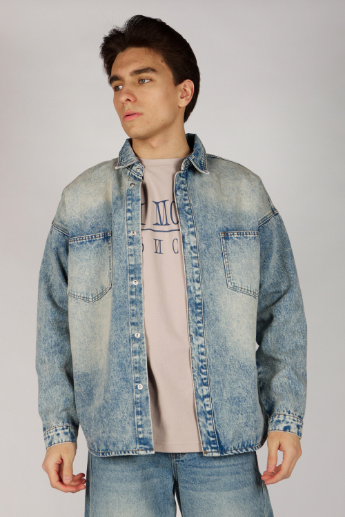 Рубашка B-SH36498 Miasin (джинс. синий, 140-170)