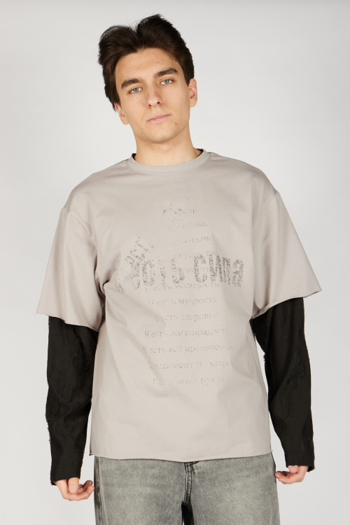 Лонгслив B-SW36453 Miasin (светло-серый, 140-170)